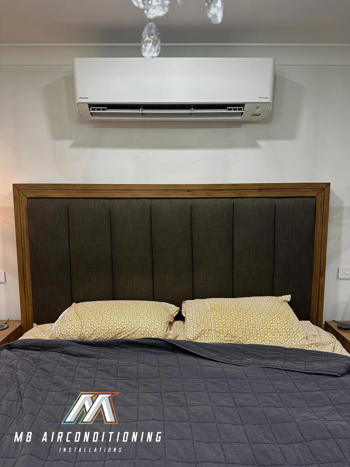 Bedroom split system by MB Air Conditioning in Western Sydney